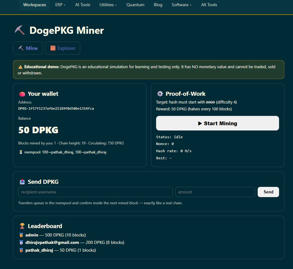 Recipient wallet showing incoming mempool transfers